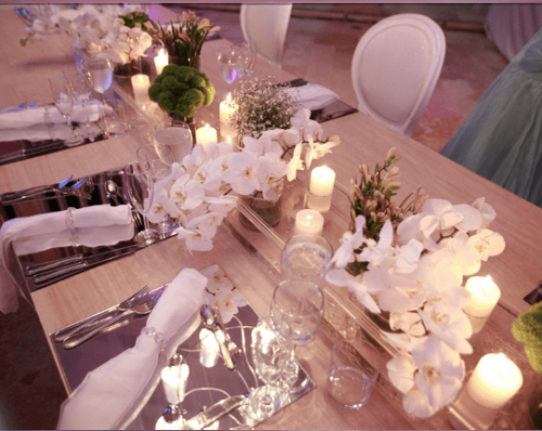 centro de mesa para bodas en orquídeas